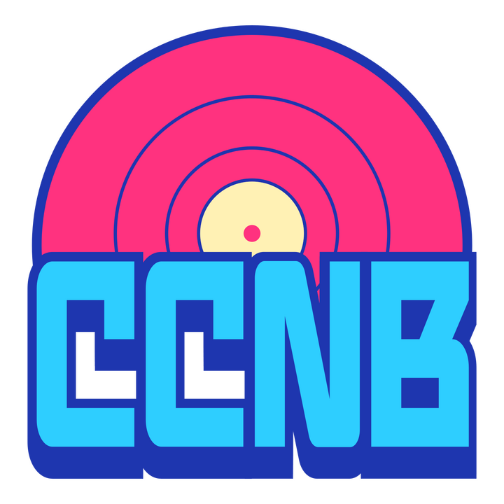 Logo with a vinyl and "CCNB"